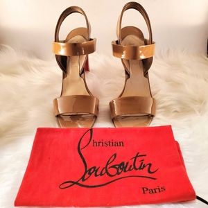 Etrier 100 Patent Christian Louboutin Sandals